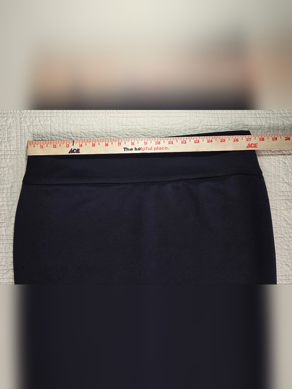 INC International Concepts Solid Scuba Knit Pencil Skirt Black Size Xl - Picture 7 of 11